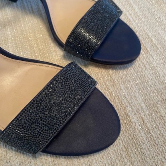 NINA Women's Haven Block Heel Evening Sandals Navy size 9.5M - Picture 4 of 7